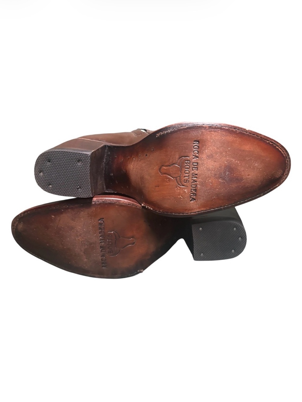 New Women’s Brown Woven Leather Ankle Boots with Tassel - Picture 5 of 7